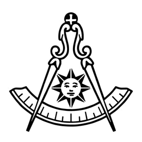 Past Master Blue Lodge California Regulation Chess Set - 15.7" (40cm) - Bricks Masons