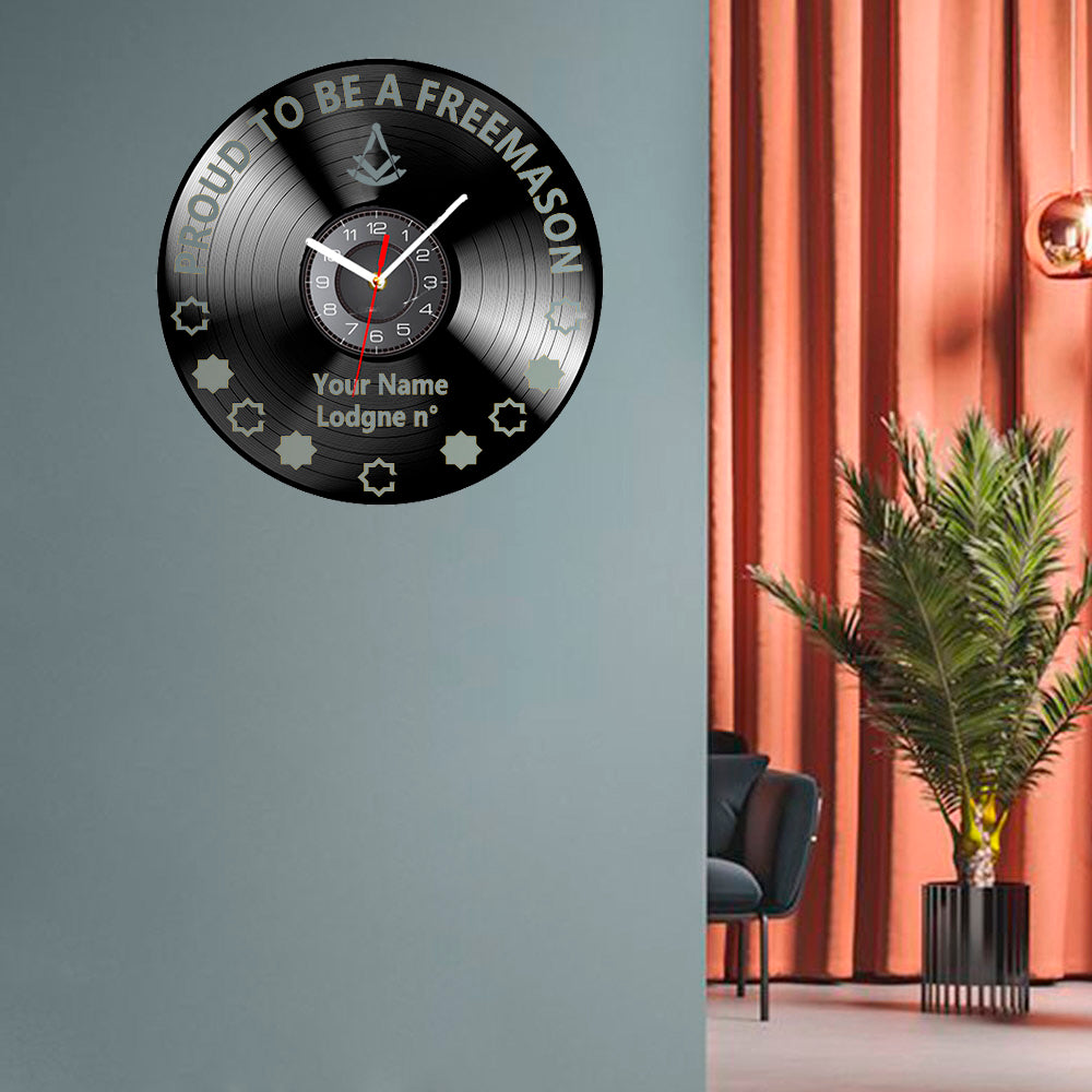 Past Master Blue Lodge Clock - Vinyl Record - Bricks Masons