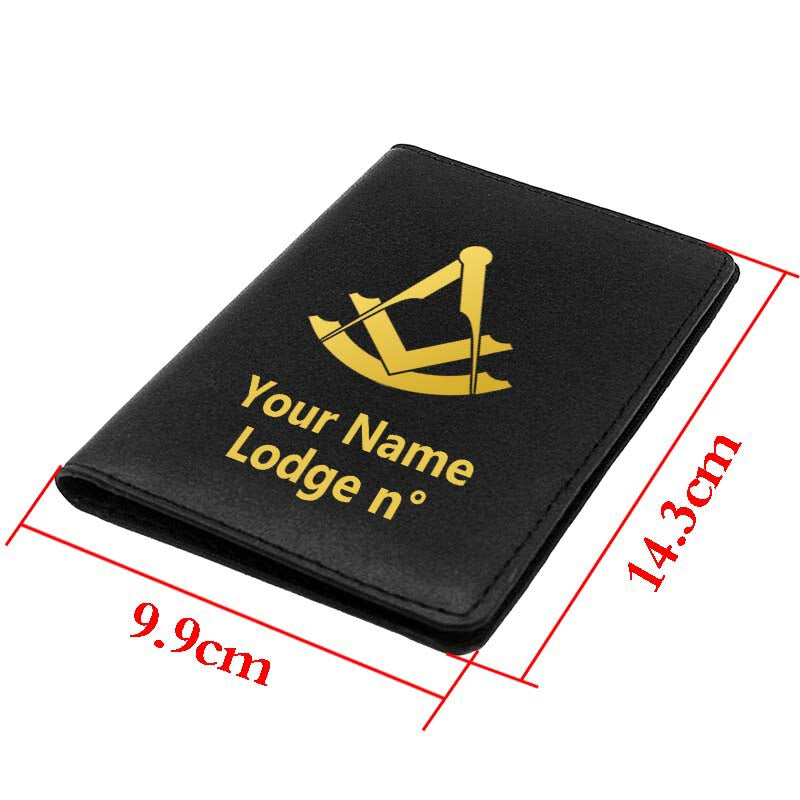 Past Master Blue Lodge Wallet - Black & Brown - Bricks Masons