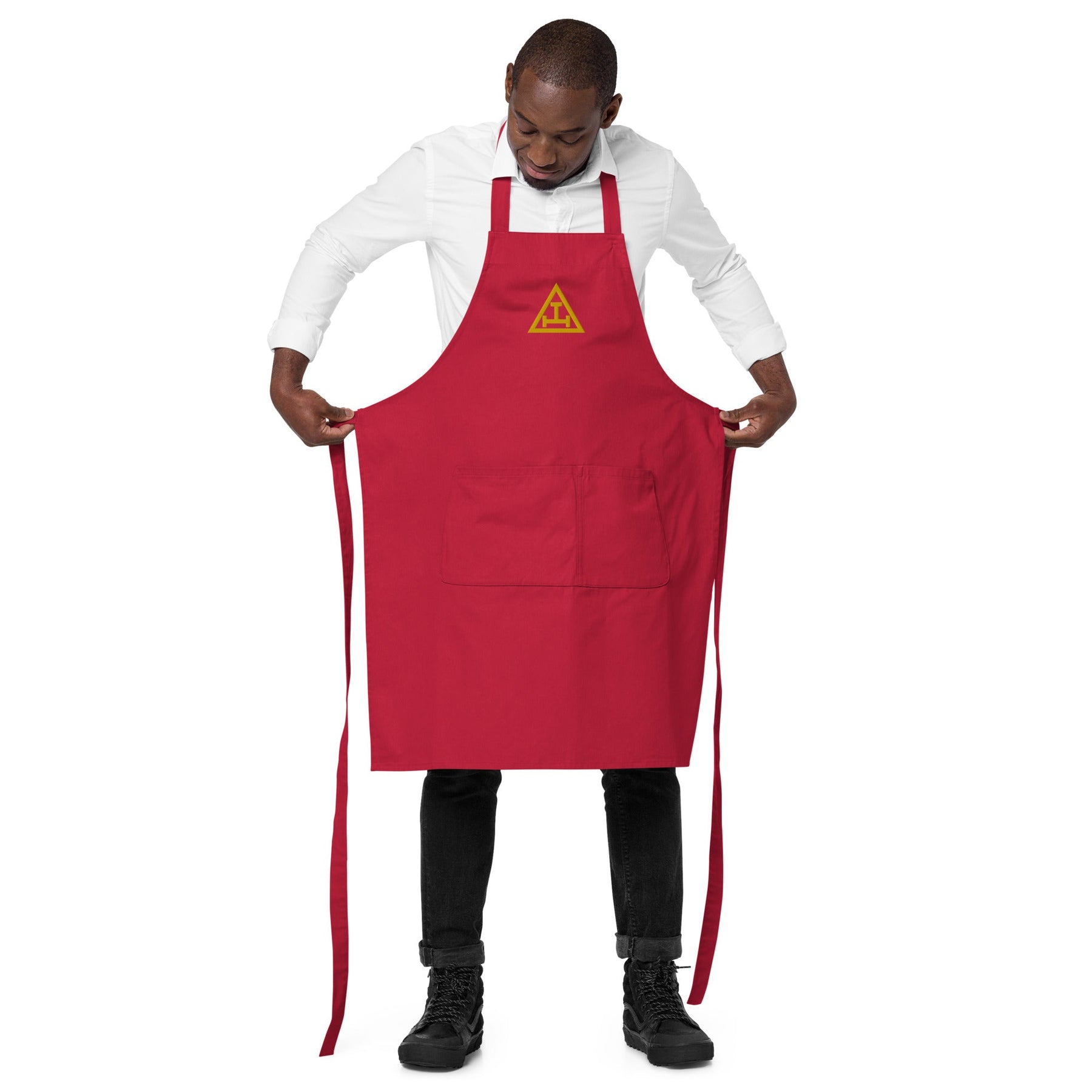 Royal Arch Chapter Kitchen Apron - Various Organic Cotton Colors - Bricks Masons