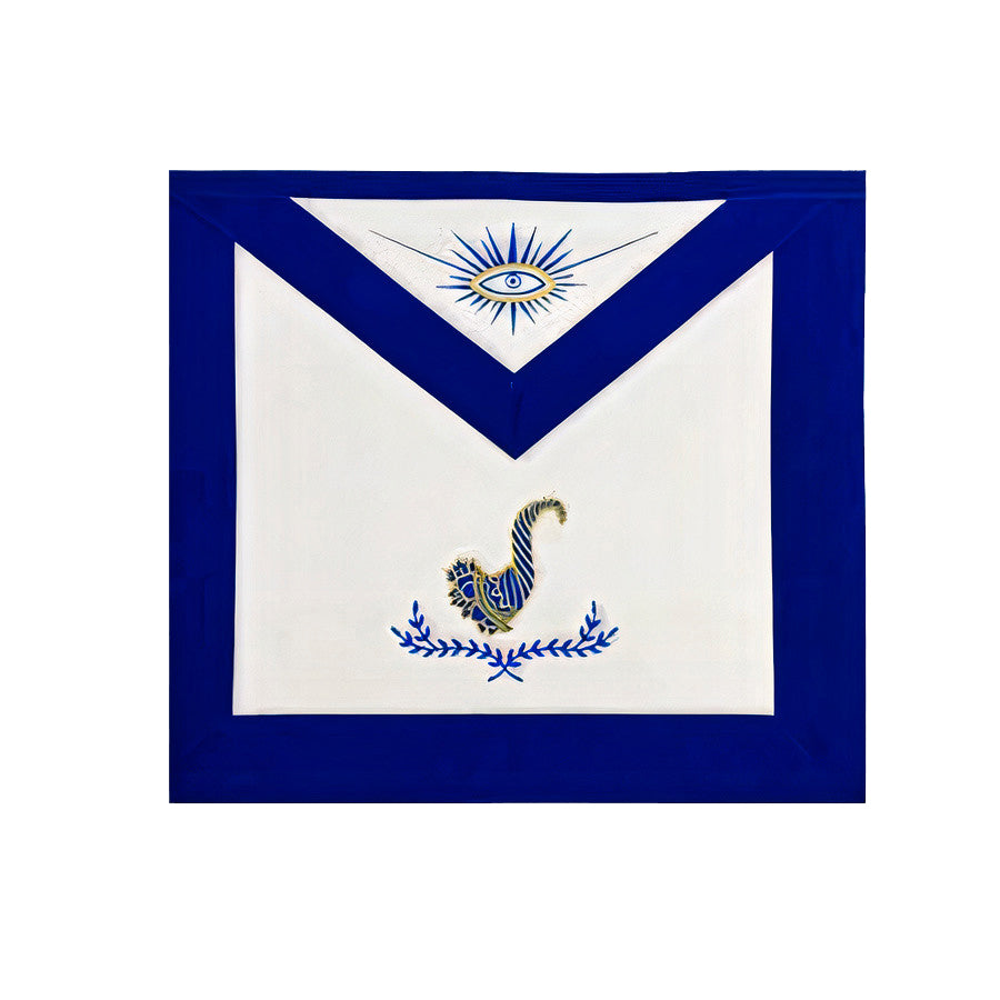 Senior Steward Blue Lodge Apron - Royal Blue - Bricks Masons