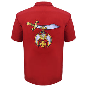 Shriners T-Shirt - Red Cotton - Bricks Masons