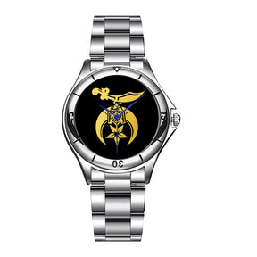Shriners Wristwatch - Stainless Steel - Bricks Masons