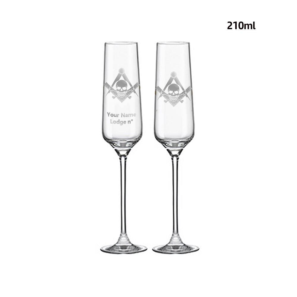 Widows Sons Champagne Flute - 2 Pieces Set - Bricks Masons