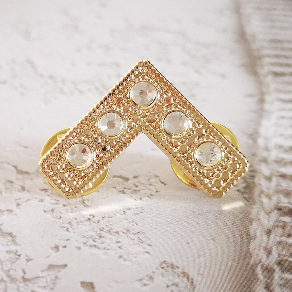 Worshipful Master Blue Lodge Lapel Pin - Square with Rhinestones - Bricks Masons